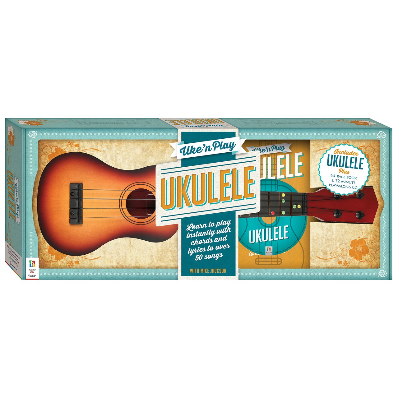 Uke'n Play: Ukulele Kit - Learn How to Play Ukulele at Home, Comes with Specially Made Ukulele - For Beginners and Experts - CD Included with Tips and Songs - Learning Music for Adults - Learn to Play Over 50 Songs - Hobbies